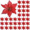 13CM Christmas Decoration Artificial Glitter Flowers Floral for Xmas Tree Ornament New Year Party Home Decoration Navidad