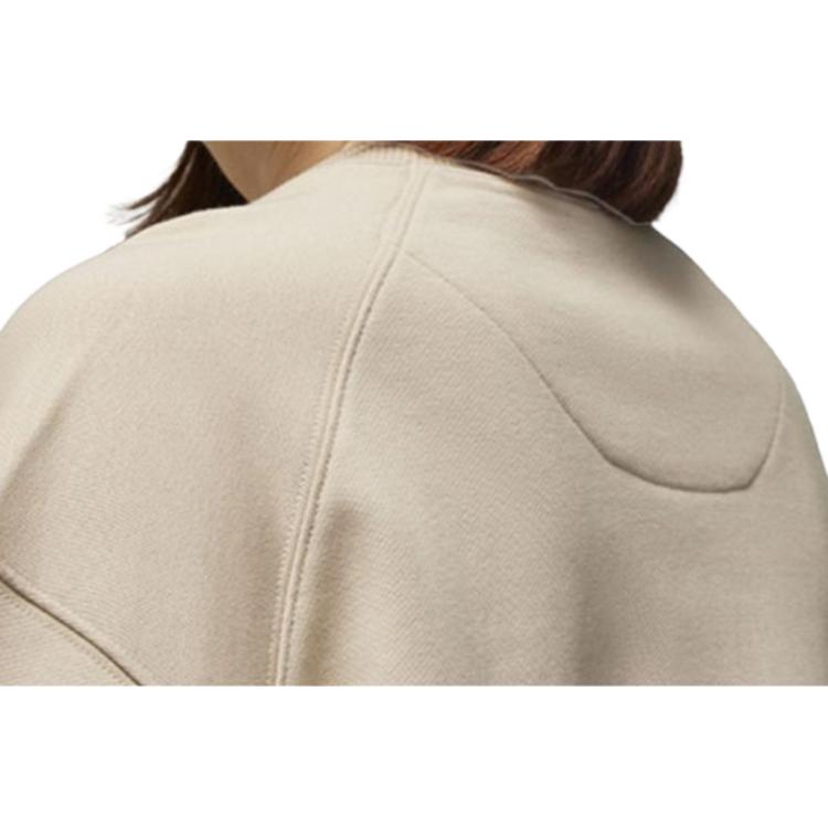 Y-3 Ft Crew Sweat Solid Color Long Sleeve Round Neck Casual Sweatshirt Women sweatshirt Khaki 50-IV5569
