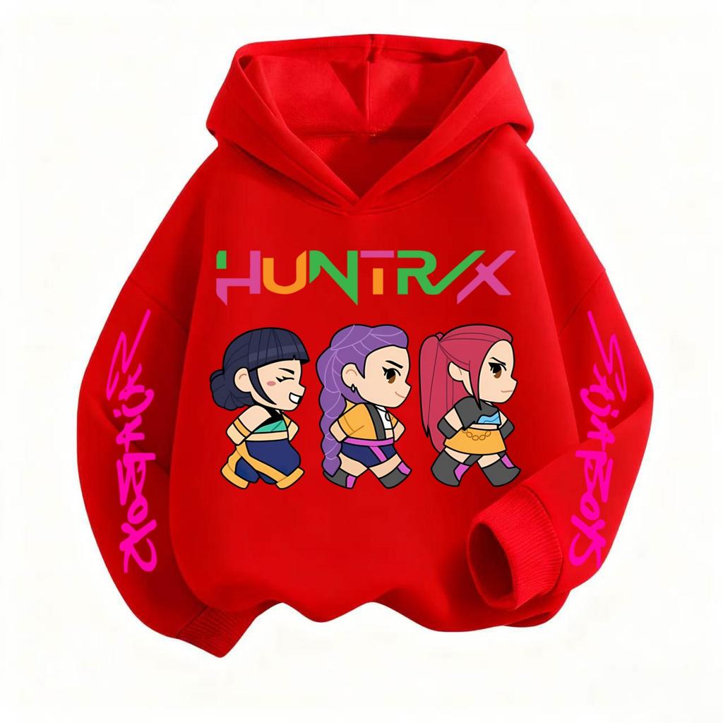 Bluzy i bluzy dla dzieci K-POP Łowcy Demonów Moda Halloween Unisex Bluza dla dzieci