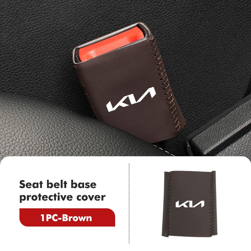 BBED7 Car Belt Buckle Plug Protective Cover Interior Accessories For KIA Rio K5 K2 Sportage Ceed Sorento Picanto Stinger Soul