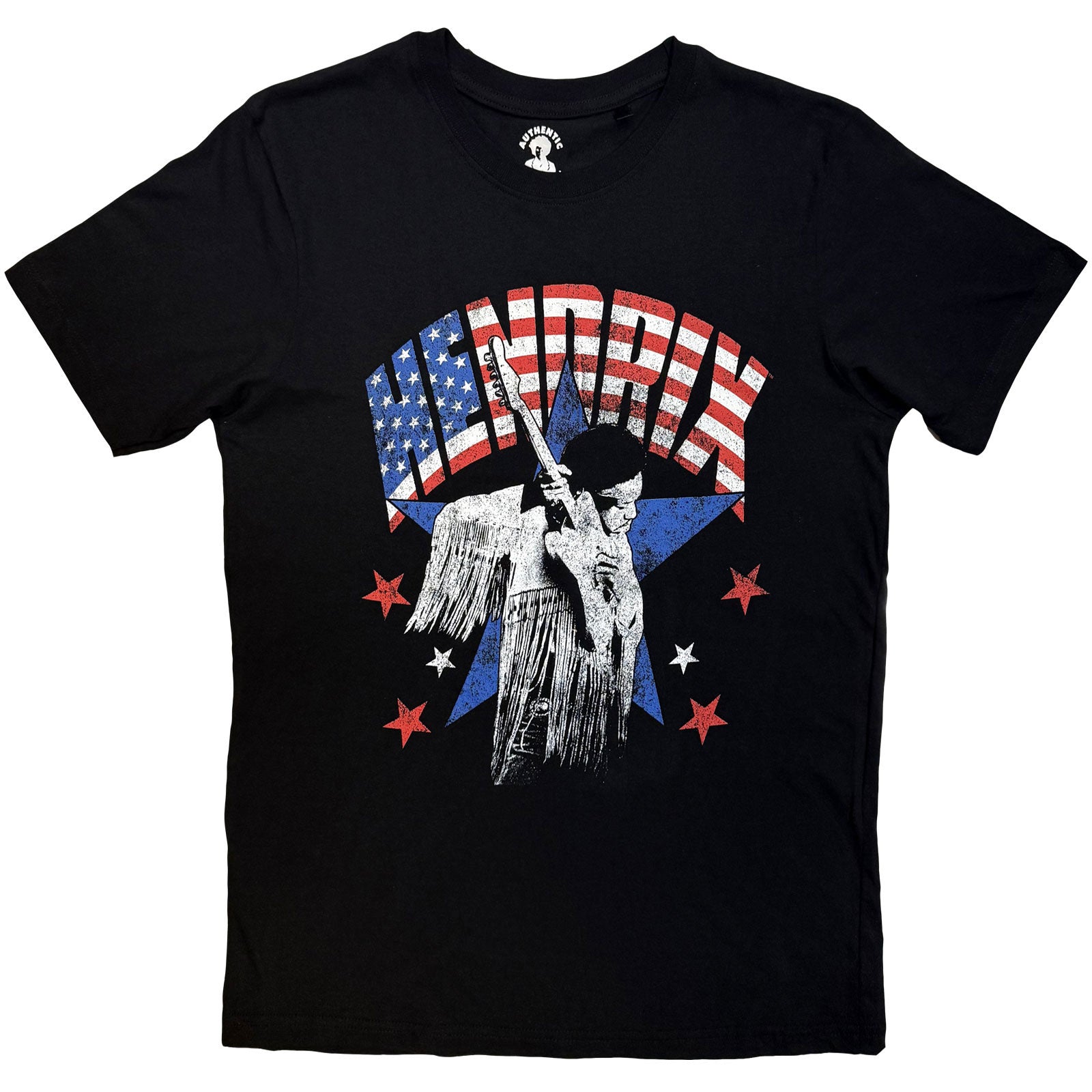 Jimi hendrix tshirt flag black official new L