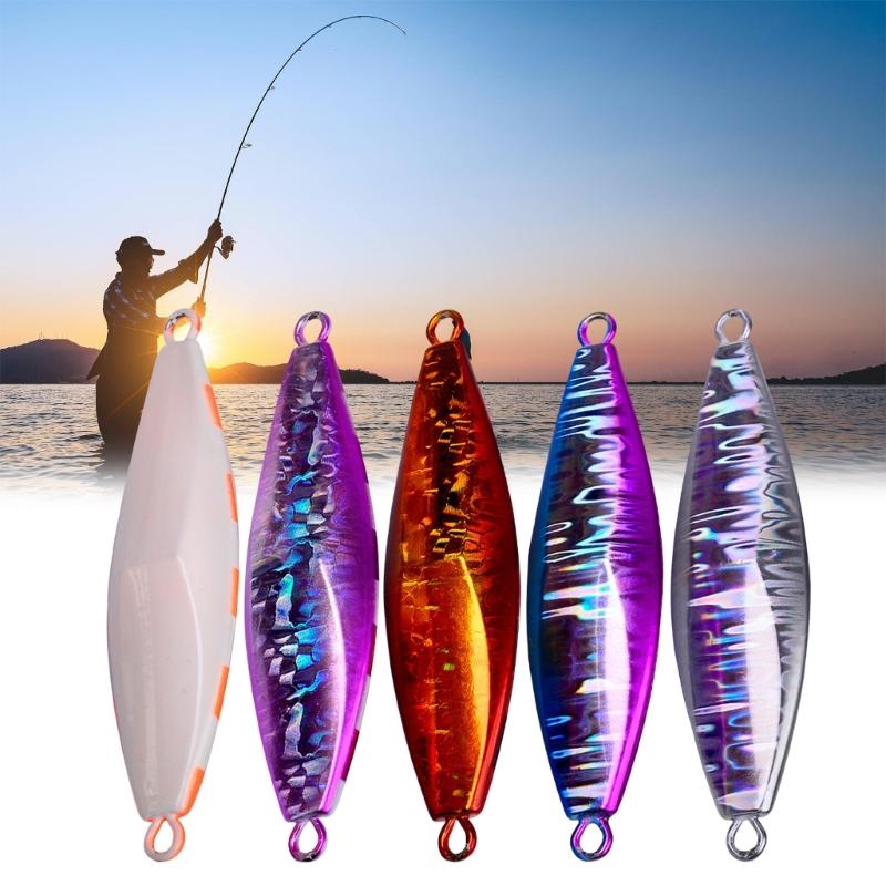 Sea Fishing Jig Fast Sinking Lure Artificial Hard Baits Fishing Baits Metal Jigging Spoon Fishing Tackle Accessory