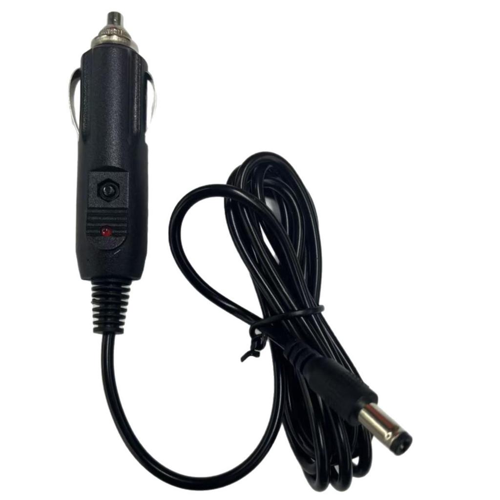 12V/24V Car Cigarette Lighter Adapter with DC 5.5x2.1mm Plug for Various Car Charger Power Cords.