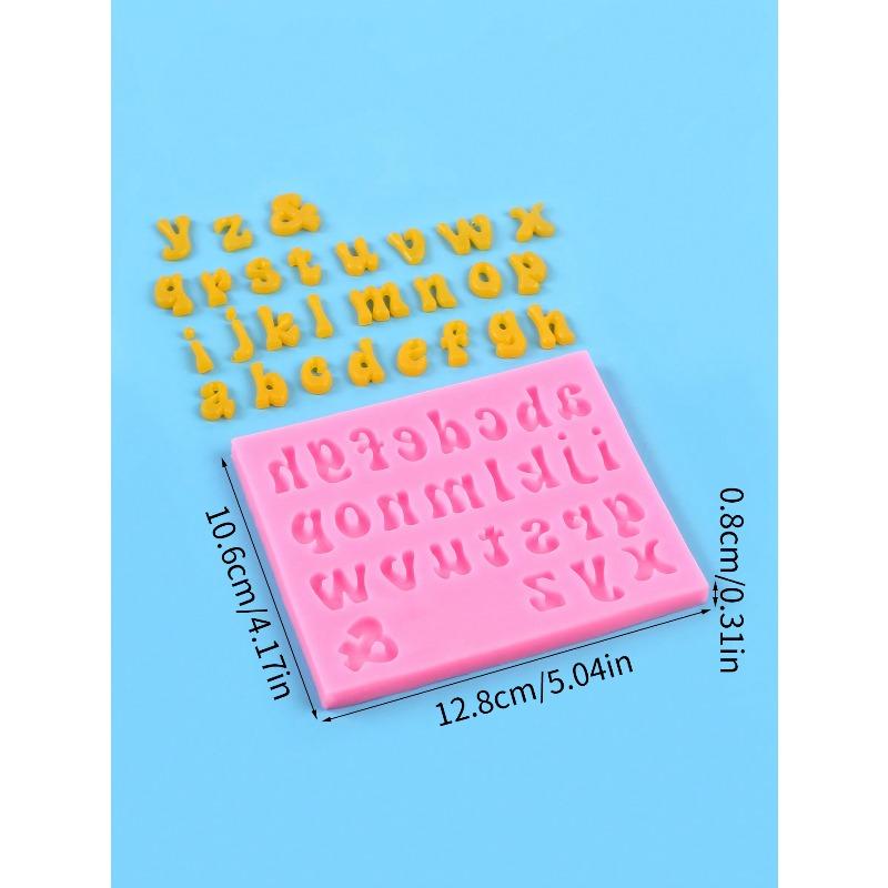 Letter & Number Silicone Mold, Candy Mold, Chocolate Mold, Cake Decorating Tool, Baking Tool, Kitchen Gadget, Kitchen Accessory