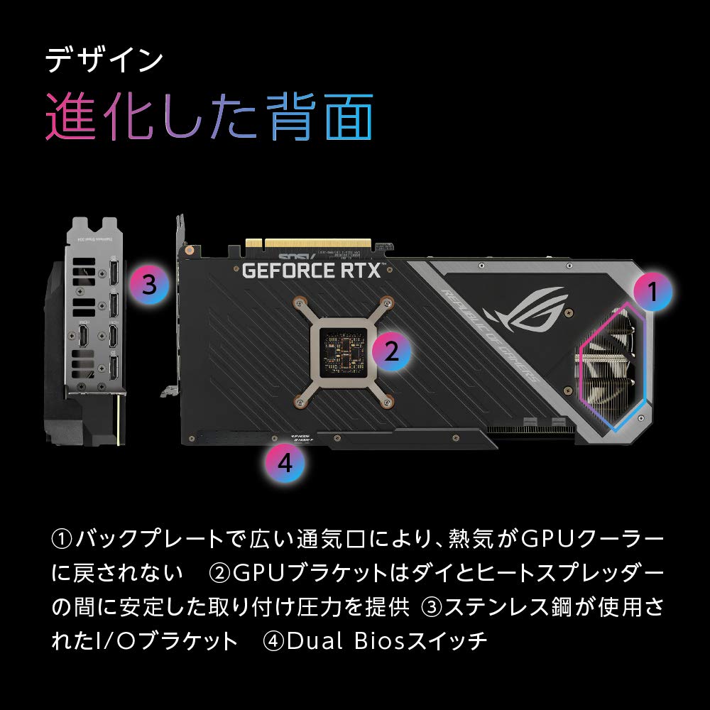 ASUSTek ROG Strix NVIDIA GeForce RTX 3070 Ti Video PCIe 8GB HDMI DisplayPort Fan Super Alloy Power GPU Tweak Card, OC, 4.0, GDDR6X, 2.1, 1.4a,