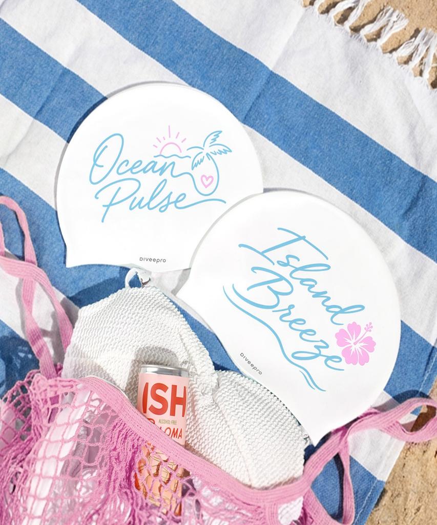 DIVEEPRO Silicone Lettering Swim Cap