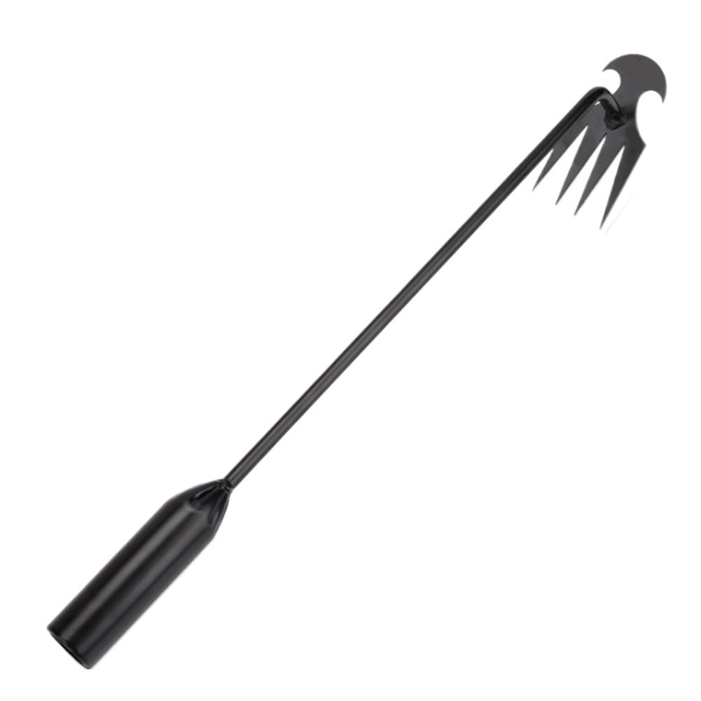 1/2 Stück 30/40/50CM Garten-Unkrautstecher 4 Zähne Manueller Unkrautstecher Manganstahl Geschmiedeter Garten-Unkrautstecher Entferner Garten-Rasen-Unkrautstecher