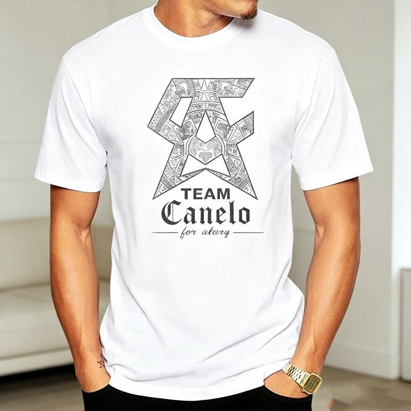 Team Canelo Alvarez Boxen Grafik T-Shirt für Unisex Unisex Fans Kurzarm T-Shirts