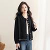Sisibei Women's Contrast Knit Cardigan