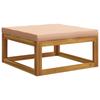 Sofa Set 4 pcs Natural Solid Acacia Wood