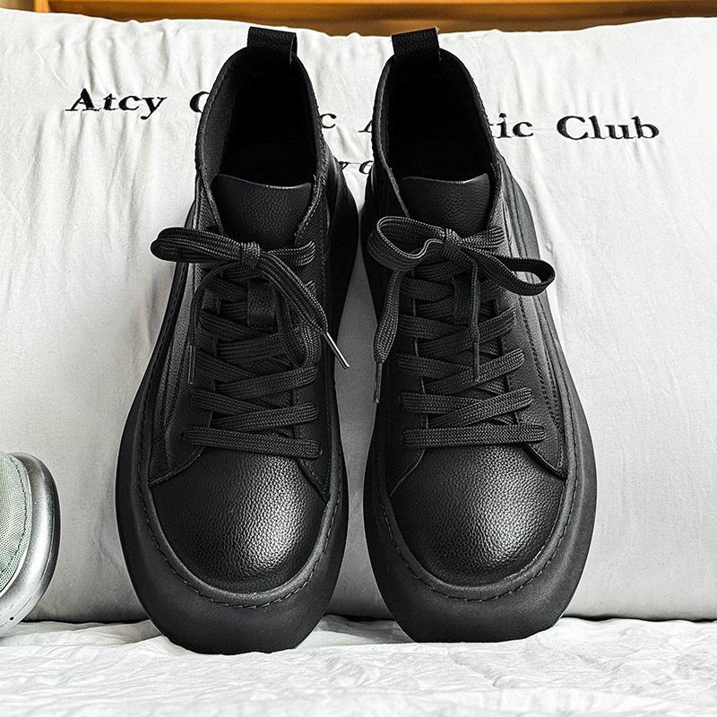 Men's shoes Japanese velvet high-top board shoes 2025 autumn and winter leather thick-soled wear-resistant Martin boots outdoor casual tooling boots