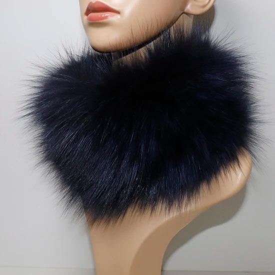 Nowy Szalik z Prawdziwego Futra Lisiego Opaski Futrzane Kobiety Zima Szaliki z Futra Lisiego Luksusowy Ocieplacz na Szyję Dobra Elastyczność Naturalne Futrzane Mufki