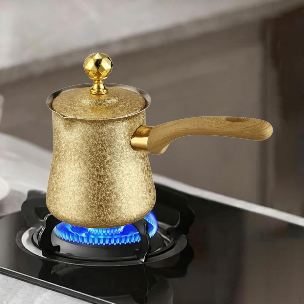 Coffee Pot Butter Milk Warmer Jug Chocolate Melting Teapot for Home Restaurant Office