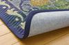 IKEHIKO "DX Marvelous" Igusa Rug, 2-Tatami Size, Blue, Approx. 191 X 191 Cm (Non-Woven Backing)