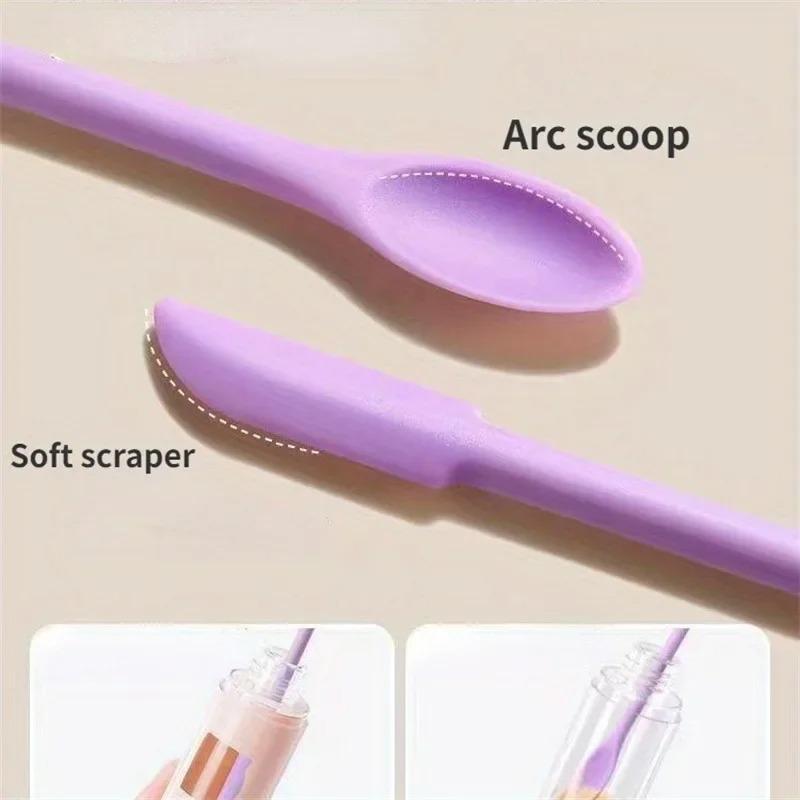 1/2Pcs mini silicon shovel, cosmetic cosmetic scraper small scraper, reusable, beauty supplies, beauty accessories