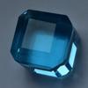 Lab-Created Cube Cut BLUE Aquamarine 51.39 Ct Loose Gemstone CERTIFIED Huge Size