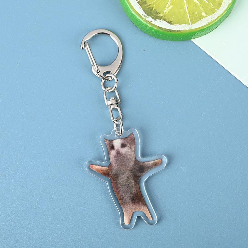 Cartoon Kawaii Bananen Katze Schlüsselanhänger Kreatives Brot Herz Schlüsselanhänger Schlüsselhalter Schlüssel Tasche DIY Zirkon Geschenk für Freunde Kinder