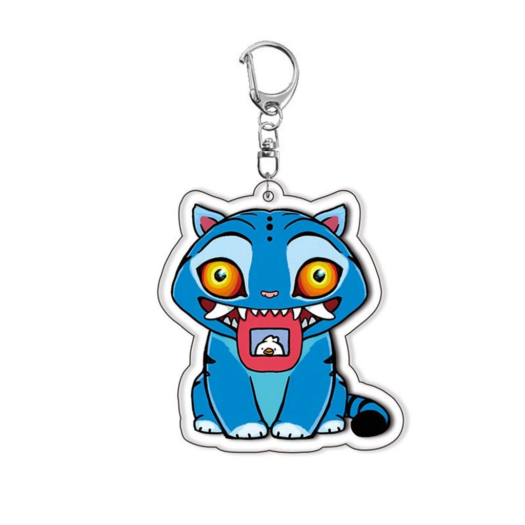 Cartoon Anime Movie Transparent Acrylic Keychain Pendant, Exquisite Gift Hanging Accessories For Backpacks