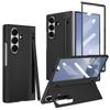 Robuste PC-Rückseite Handyhülle für Galaxy Z Fold 7/6 mit Touch-Stift inklusive Ständerhalter Handyhülle mit Bildschirmschutzglasfolie