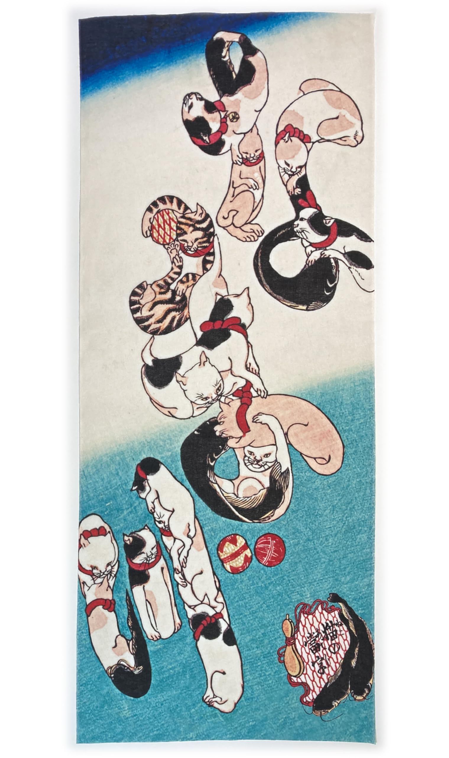 

hand towel catfish cat ateji by Utagawa Kuniyoshi Ukiyo-e
