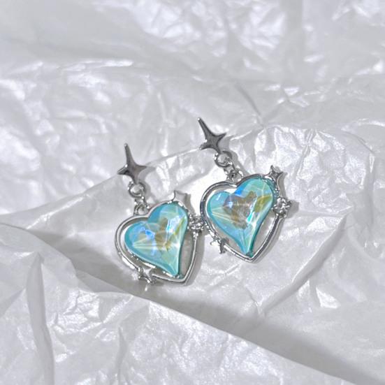 1 Pair Stud Earrings Rhinestones Dressing Up Decorative Chic Women Wedding Party Drop Earrings Jewelry Accessories