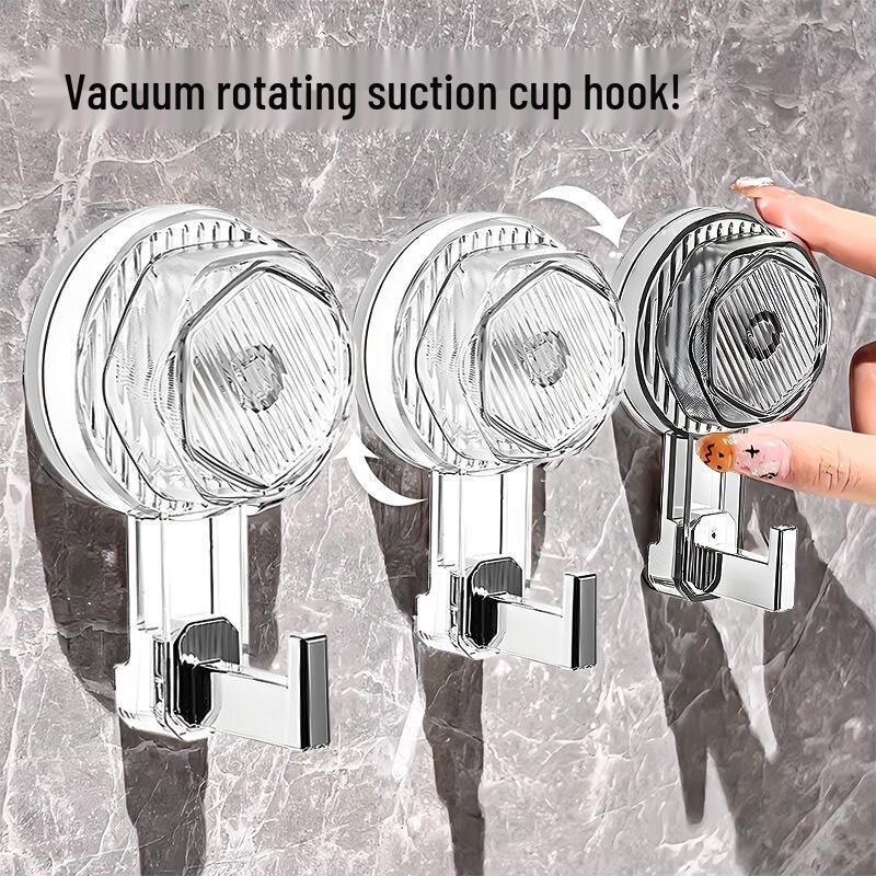 Rotating Suction Cup Hooks Pack of 3