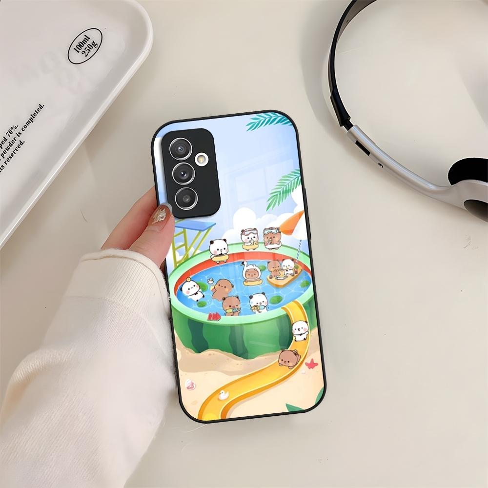 Bubu Dudu Phone Case Glass For Samsung S24 S23 S20 S25 S21 S22 Ultra Fe Plus A05 A06 A16 A26 A36 A56 Coque