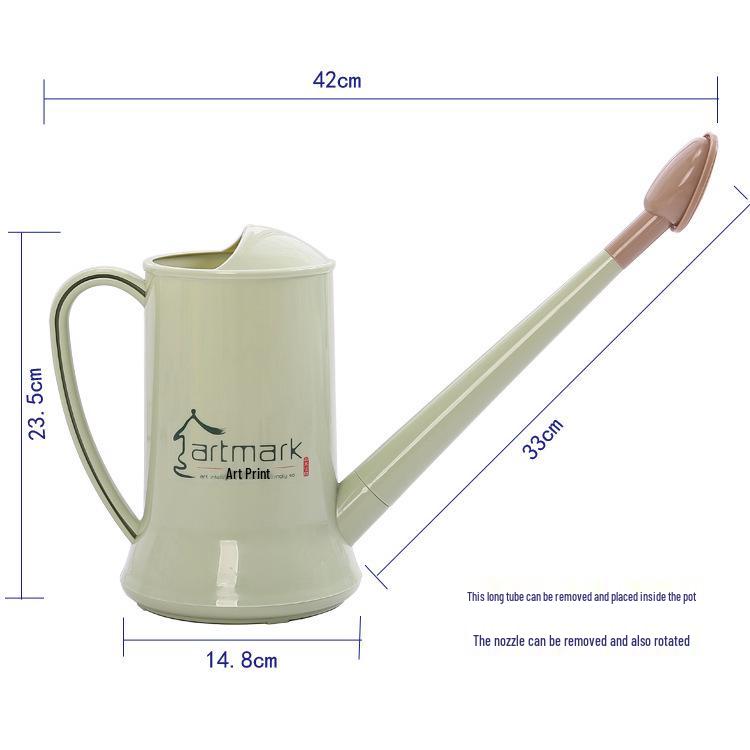 

2L Long Spout Succulent Watering Can: Compact Plastic Watering Can with Spray Bottle for Home Gardens