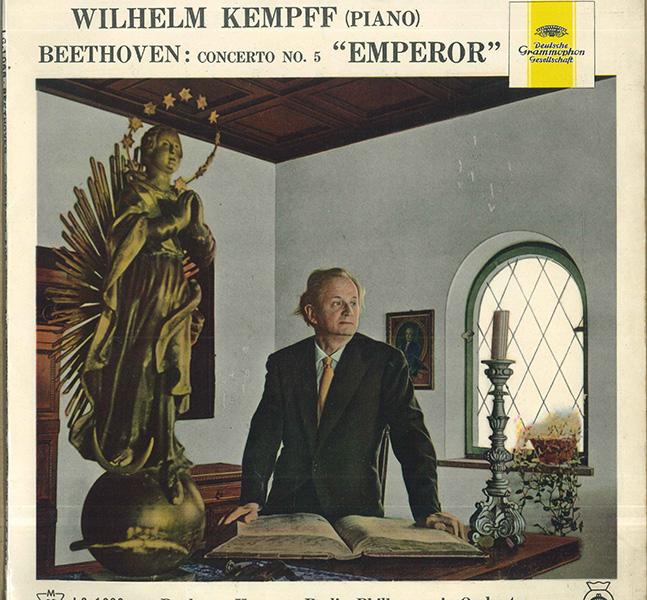 10inch Record BEETHOVEN WILHELM KEMPFF PAUL VAN Piano Concerto No. 5 Emperor LG1068 DEUTSCHE GRAMMO Japan Classical Used