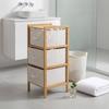 Bamboo Storage Rack Saving 3 Drawer Space-Efficient Design