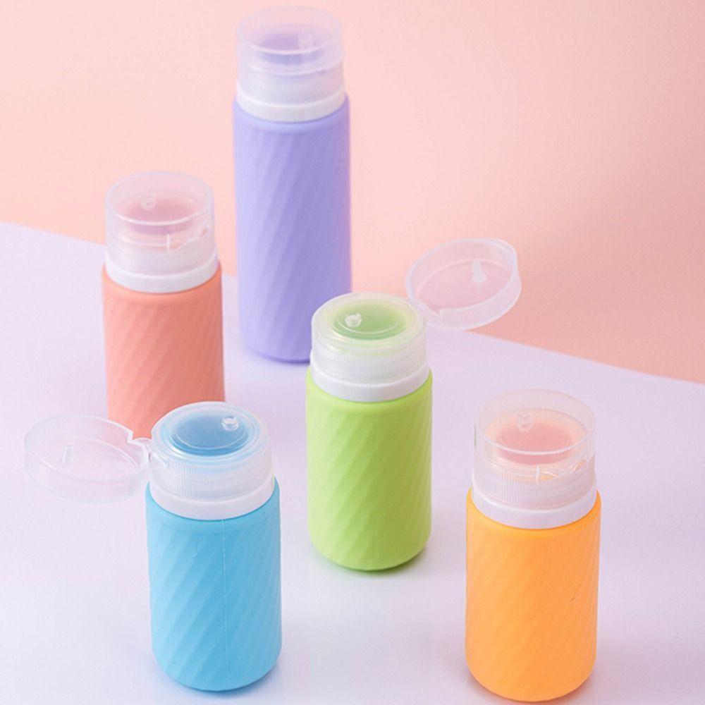 60ML/90ML Silicone Refillable Bottles Squeeze Shampoo Sub-Bottling Shower Gel Lotion Bottle  Travel