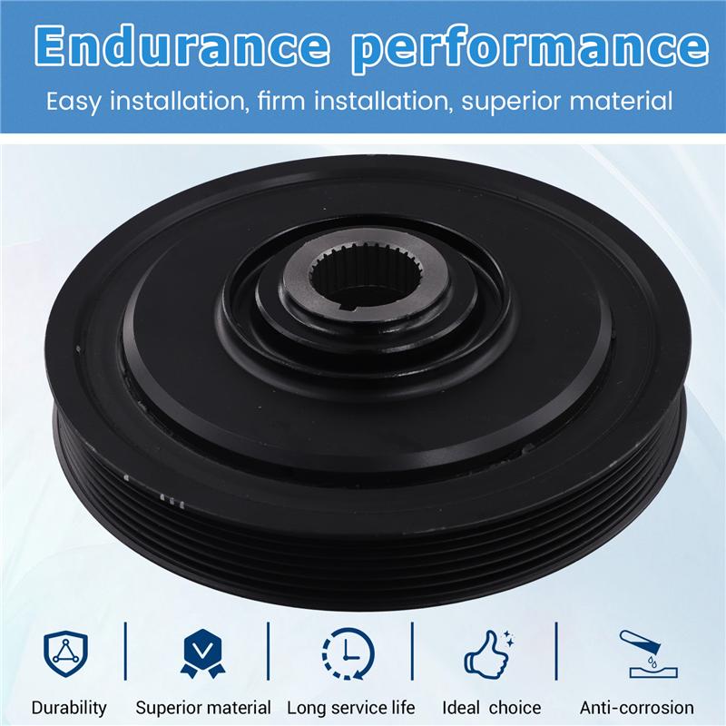 For Acura MDX 2003- 2009& Honda Accord 2003- 2007 Harmonic Balancer Crankshaft Pulley 13810-RCA-A01