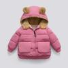 Autumn Winter Warm Outerwear Girl Boy Hooded Fleece Down Jackets Casual Jacket Children Baby Thicken Coats