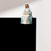 Inspirational Pray Sitting Holy Statue with Plaque Resin Desk Companion Figurine Christian Ornament Religious Gift
