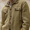Pull pour Homme Multiboutons Manches Longues Respirant Couleur Unie Cardigan Tricoté pour Homme pour la Maison