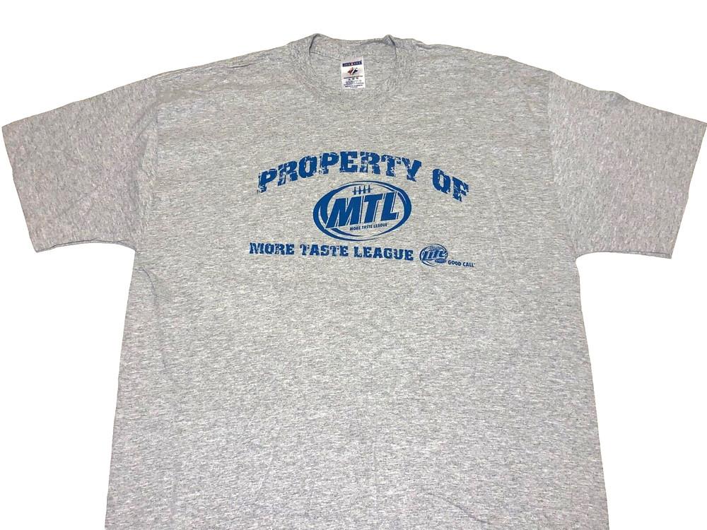 Rare Vintage 2000s Property of Miller Lite Beer More Taste League T-Shirt New XL Unisex T-Shirt XXXXL