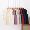 Women's Velvet Stand-Up Collar Windproof Sleeveless Vest: Warm Autumn/Winter Outerwear