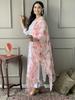 Damen Designer Partykleidung Salwar Anzug Indisch Bollywood Chanderi Oberteil Tunika Kurti Anzug Kleid