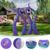 4 ks Halloweenské nafukovací chapadlo chobotnice Obrovské nafukovací fialové nohy chobotnice Venkovní dekorace pro dvůr, zahradu, trávník