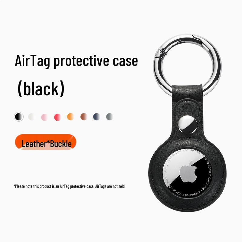 Apple AirTag 2nd Gen Leather Protective Keychain & Pet Collar Case