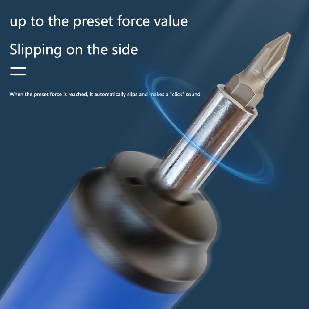 12 Preset Torque Screwdrivers 1-6Nm Adjustable High Precision Manual Wrench for Electrical Mechanical Repair Tool