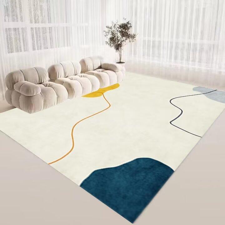 Modern Nordic CARPET FOR LIVE ROOM Simple Style Washable 200x300 Large Area Rugs Big Size Non-slip Mat for Kids Lint-free IG