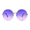 SA106 Classic Oversized Joplin Style Hippie Round Circle Lens One Pink Women's Sunglasses, Size, Gold, Purple,