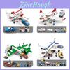 Educational Abs Plastic Building Blocks Airplane Model Great For Boys And Kids