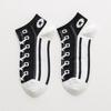 5 Pairs Women's Funny Shoe Print Socks Fashion Style Hip Hop Cute Fashion Soft Slippers And Socks