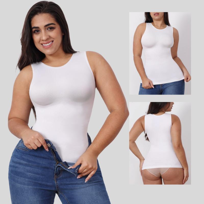 Chaleco Moldeador de Cintura Seamless con Control de Abdomen para Mujer Tallas Grandes