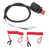 Marine Outboard Emergency Kill Switch Safety Lanyard PVC+ABS Replacement for Yamaha