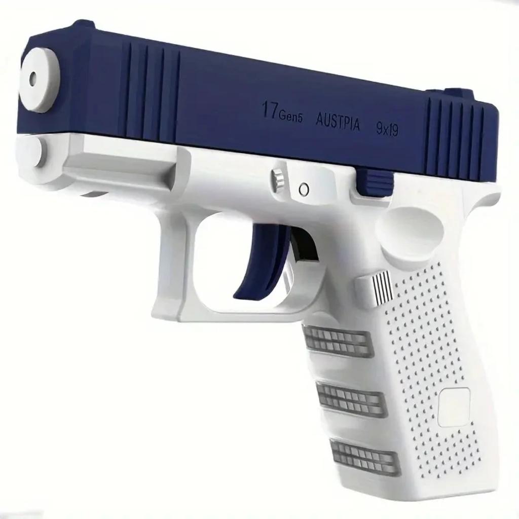 Pistole ad acqua giocattolo Glock, pistola ad acqua a ripetizione manuale, giocattolo con rinculo a collegamento per bambini e bambine, materiale PP, età 3-6 anni