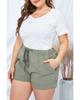 Azura Exchange Elastic Waist Drawstring Pocket Shorts