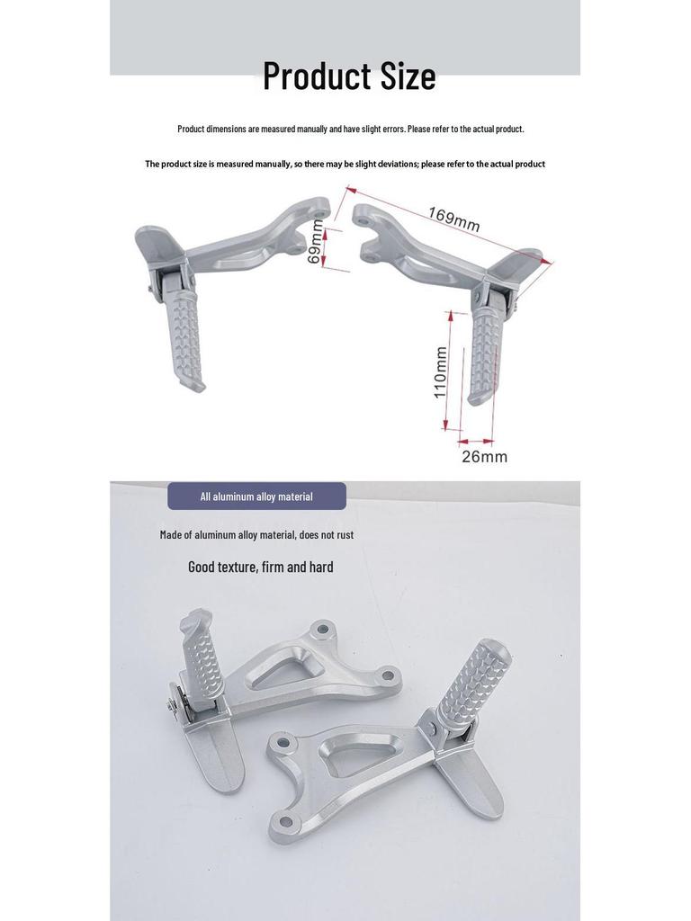Motorcycle Footpeg Assembly: Rear Folding Footrest for Modification Accessories